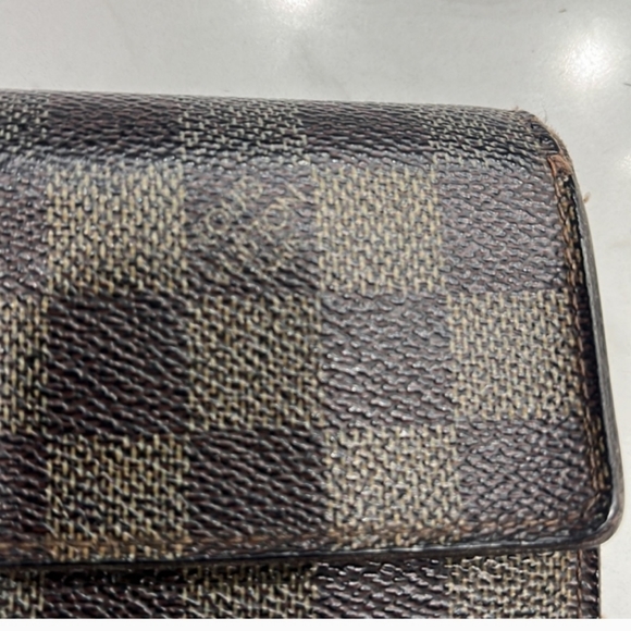 LOUIS VUITTON AUTHENTIC  BROWN DAMIER WALLET  GUC - Picture 10 of 12